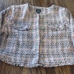 Wild Fable Textured Blazer in Pink and Black